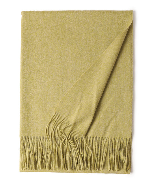 Bufanda de Lana Gruesa con Borlas - Abrigo Cálido en Colores Sólidos - Image 13