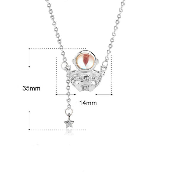 Colgante de Piedra Lunar Astronauta