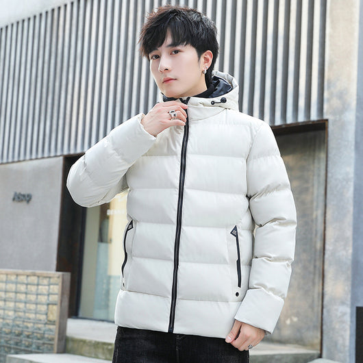 Abrigo Acolchado con Capucha para Hombre - Forro Polar Otoño Invierno - Image 8