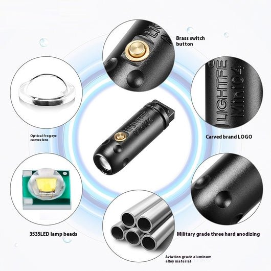 Linterna LED Portátil Llavero Resistente al Agua con Luz Ultra Potente - Image 4