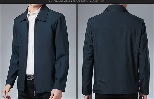 Chaqueta Casual con Solapa para Hombre Maduro - Image 9