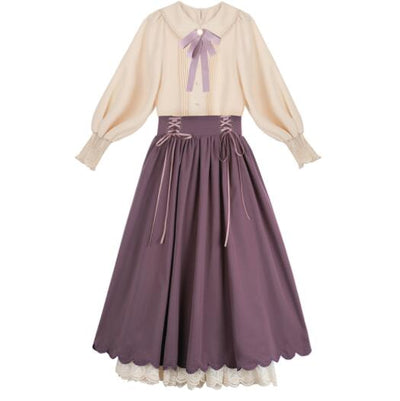 Conjunto de Vestido A con Cuello de Muñeca para Mujer - Image 8