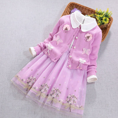 Conjunto Infantil Elegante: Falda y Suéter Manga Larga - Image 7