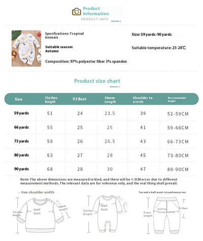 Pijama Enterizo para Bebé - Romper de Manga Larga para Todas las Estaciones - Image 39