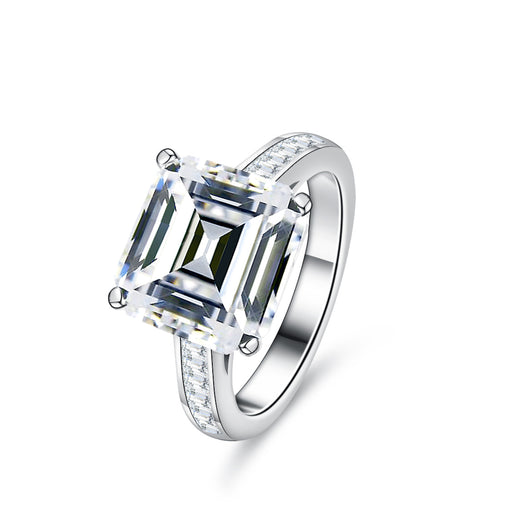 Anillo de Moissanita 5 Quilates en Plata S925 para Mujer - Image 12