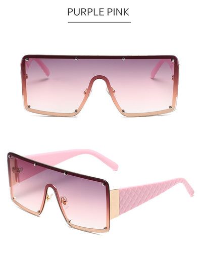 Gafas de Sol Cuadradas Oversized con Personalidad para Mujer - Image 21