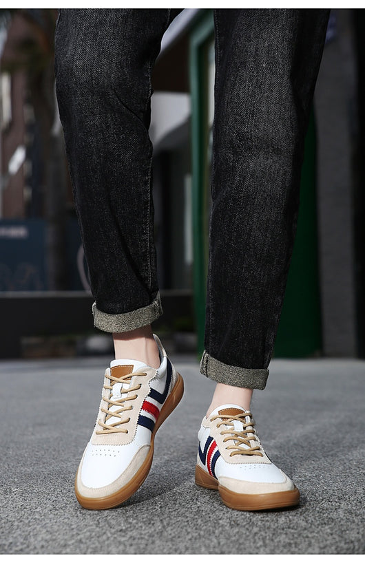 Tenis de Cuero para Hombre con Plantillas Elevadoras y Suela de Goma Reforzada - Image 18