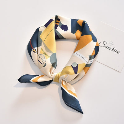 Pañuelo Cuadrado de Seda Premium Versátil para Mujer - Image 69