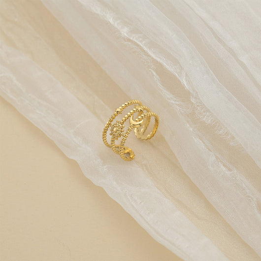 Anillo Ajustable Estrella de Seis Puntas y Luna - Image 4