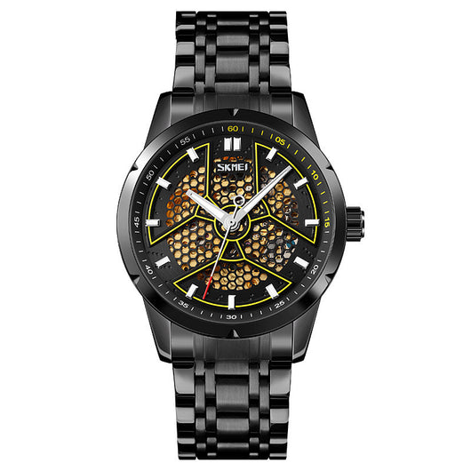Reloj Mecánico Automático Esqueleto Diseño Panal para Hombre - Image 11