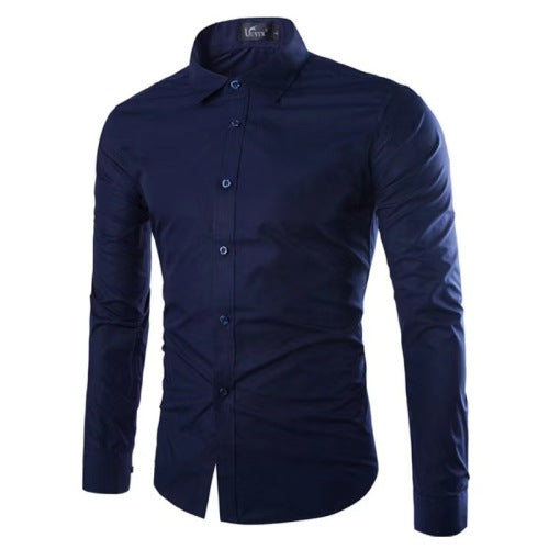 Camisa Polo de Manga Larga sin Planchado para Hombre - Image 12