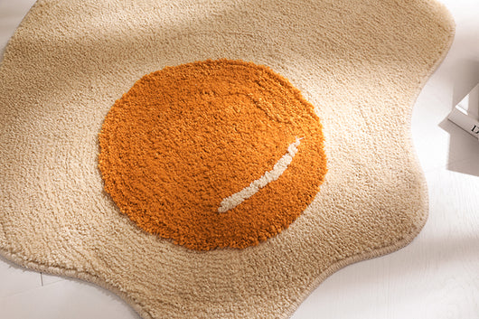 Tapete Absorbente Antideslizante Diseño Huevo Frito para Baño - Image 10