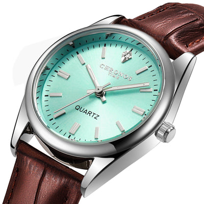 Reloj de Pulsera para Mujer con Correa de Cuero Genuino y Movimiento de Cuarzo Luminoso - Image 3