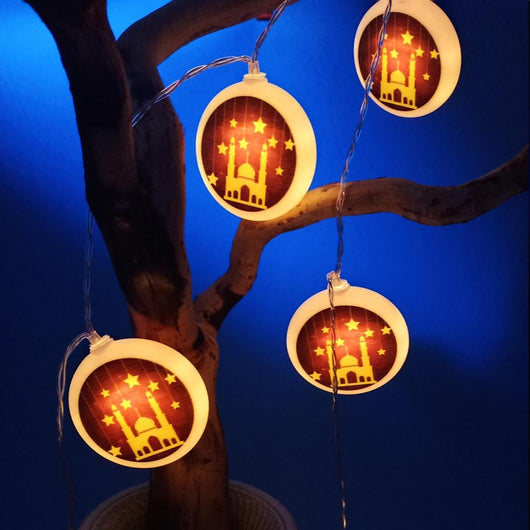 Lámpara Decorativa Xingyue Castle con Cadena de Iluminación LED
