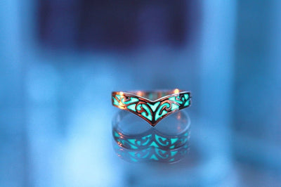 Anillo de Plata Esterlina Celtic con Forma V Luminosa - Estilo Vintage Personalizado - Image 3