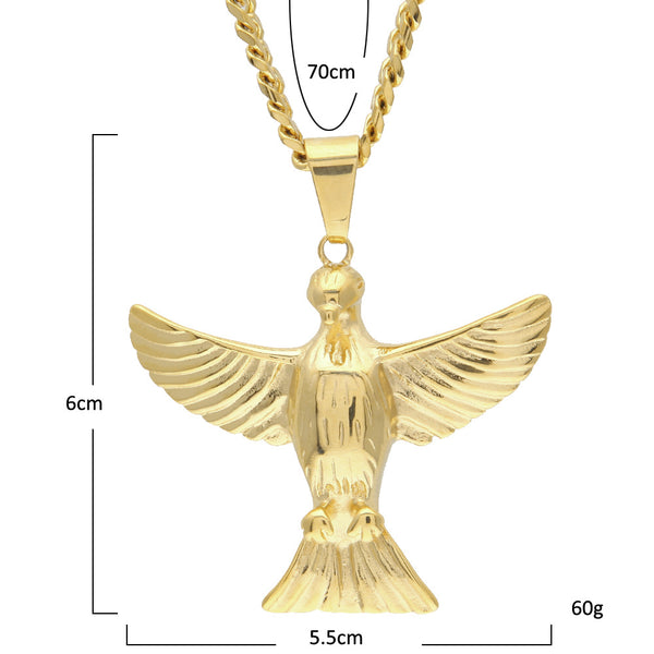 Dije Águila Acero Inoxidable Premium - Colores Duraderos