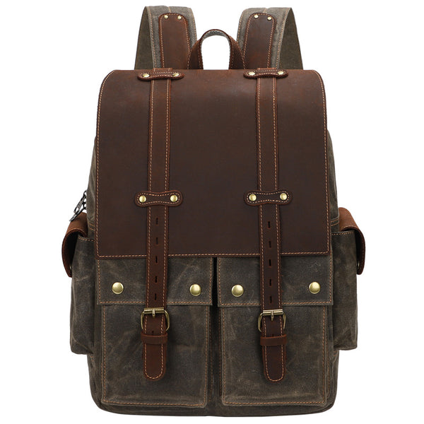 Mochila Retro de Lona para Hombre