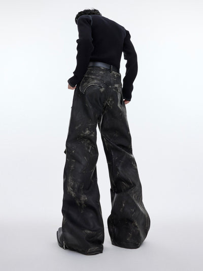 Pantalones Casuales Hombre Diseño Split Peso Pesado - Image 5