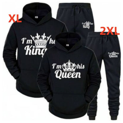 Conjunto Deportivo King Queen para Él y Ella - Sudadera y Pantalón - Image 8