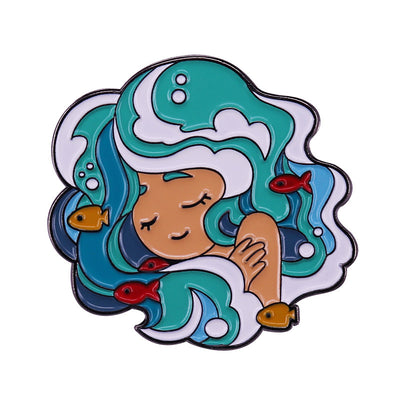 Broche Sirena Adorable con Pececillo - Diseño Infantil Encantador - Image 2