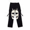 Calça Skull Cargo com Zíper - Estilo Urbano Folgado