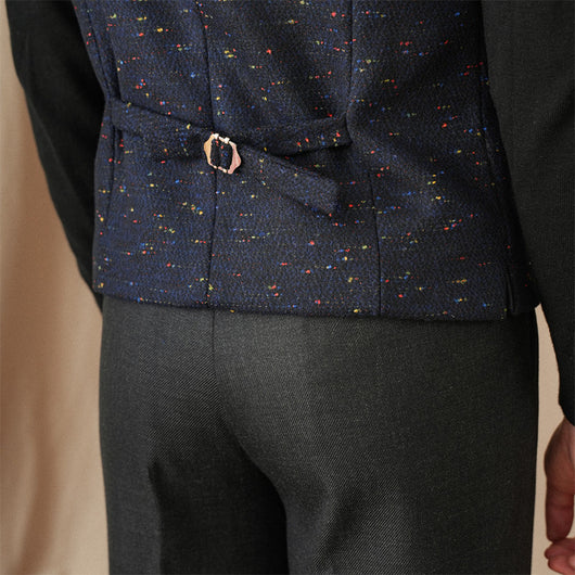 Chaleco de Lana Doble Botonadura con Lunares Vintage - Image 15