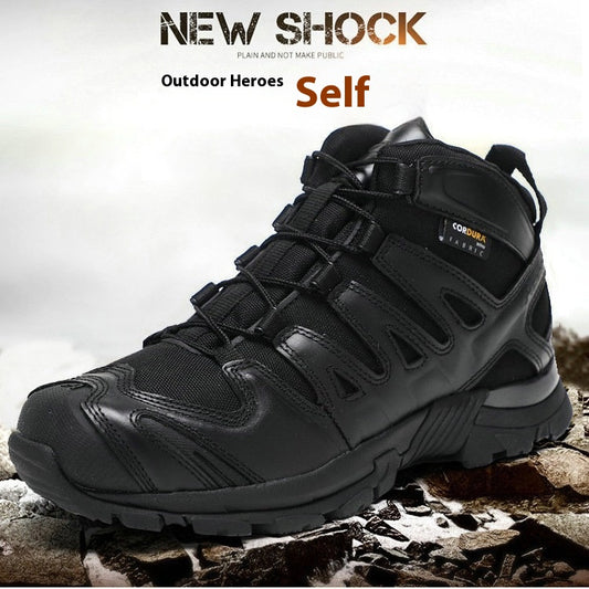 Botas Tácticas Militares para Hombre - Bota de Combate Media Desierto