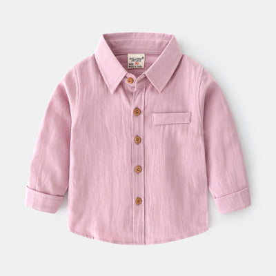 Camisa Infantil Colores Sólidos - Estilo Moderno para Niños - Image 4