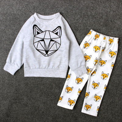 Conjunto Infantil Unisex Estampado Zorro - Primavera y Otoño - Image 8