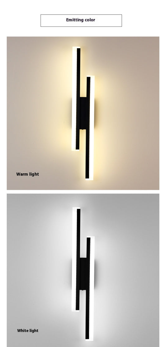 Lámpara de Pared Doble Línea Moderna para Hoteles y Pasillos - Image 17