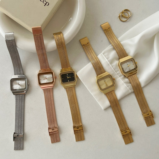 Reloj de Lujo Minimalista para Mujer con Esfera Grande Cuadrada - Image 5