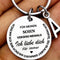 Llavero Personalizado de Acero Inoxidable con 26 Letras para Mi Hijo e Hija