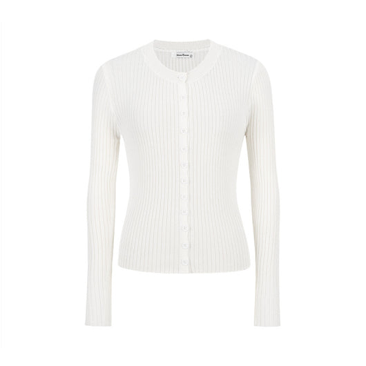 Cardigan Tejido Abotonado para Mujer con Chaleco Integrado - Image 7