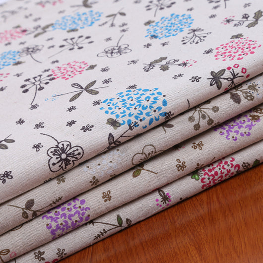 Tela Estampada de Kapok, Algodón y Cáñamo Blendado - Image 12