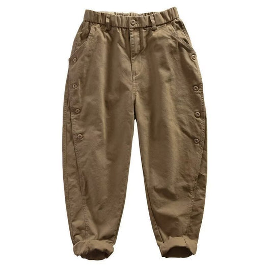 Pantalones Cargo Estructurados para Hombre con Fila de Botones Audaz - Image 5