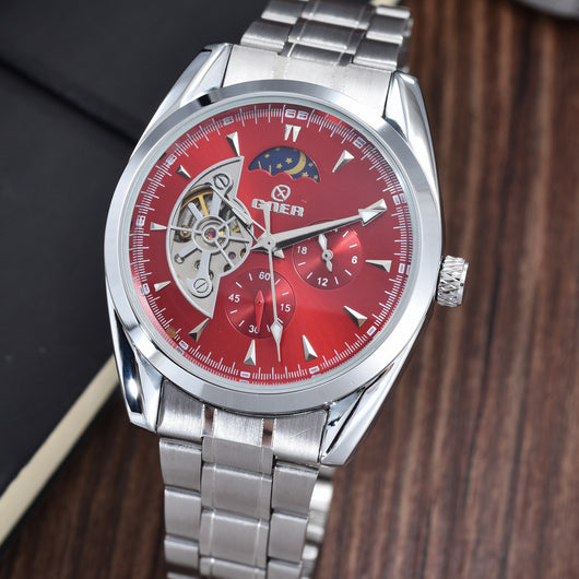 Reloj Automático Tourbillon para Hombre con Fase Lunar y Acero Inoxidable - Image 13