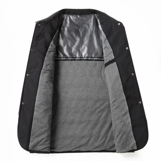 Chaqueta Acolchada de Negocios con Diseño Geométrico para Hombre - Image 5