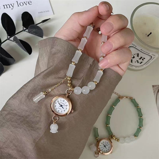 Reloj de Cuarzo para Mujer con Pulsera Nudo Bambú Estilo Chino - Image 15