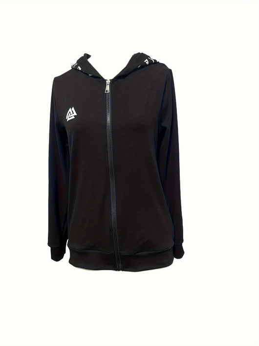 Sudadera Retro Estampada Suelta con Cierre para Mujer - Image 4