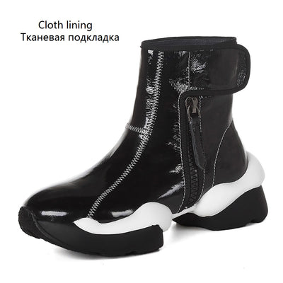 Botas de Invierno Talla Grande para Mujer con Tacón Robusto y Punta Redonda - Image 10