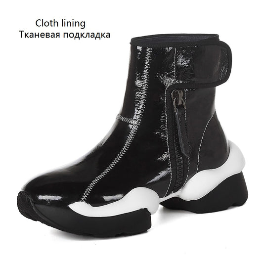 Botas de Invierno Talla Grande para Mujer con Tacón Robusto y Punta Redonda - Image 10