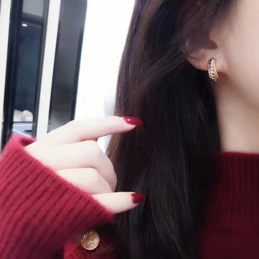 Aretes de Oro 18K Trenzados