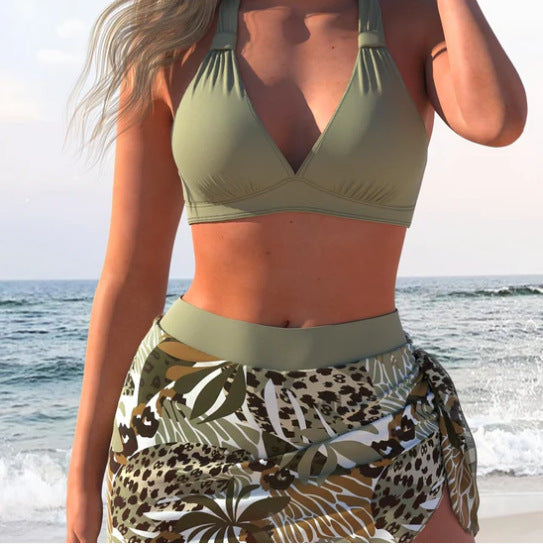 Bikini Realce con Cordones y Ajuste Ceñido