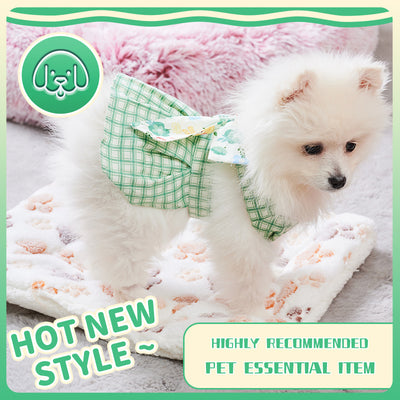Vestido Arnés para Perro Pequeño Verano con Correa - Ropa Chihuahua y Mascotas