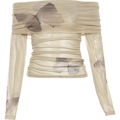 Blusa Elegante Hombros Descubiertos para Mujer - Colección Otoño Temprano - Image 5