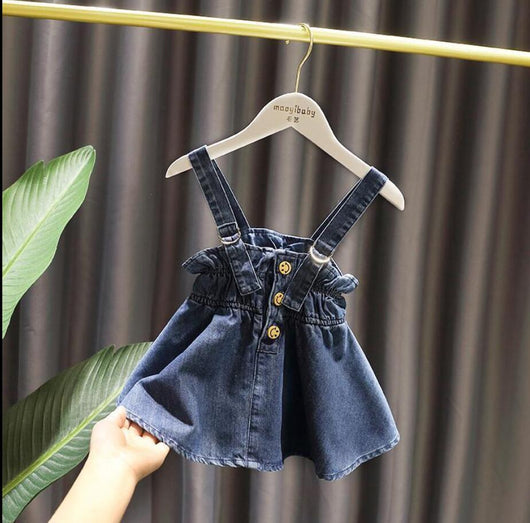 Vestido Jardinero de Jean para Bebé Niña - Image 6