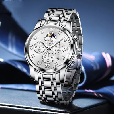 Reloj de Cuarzo Multifuncional para Hombre