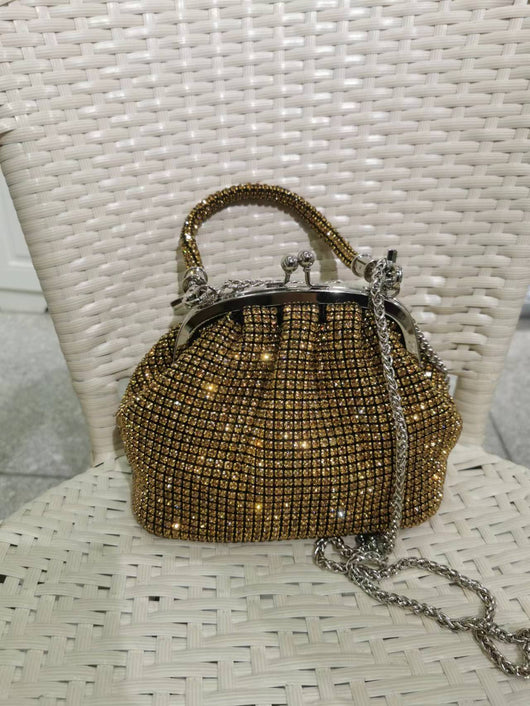 Bolso de Mano Joyero con Cristales Brillantes Completos - Image 2