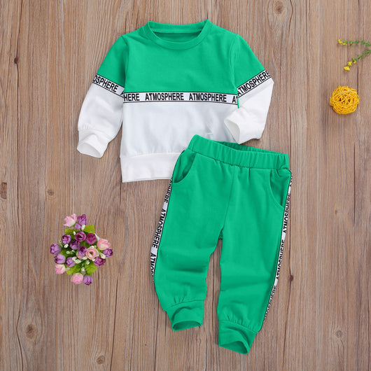 Conjunto Infantil Moderno con Sudadera y Pantalón Elástico - Image 2