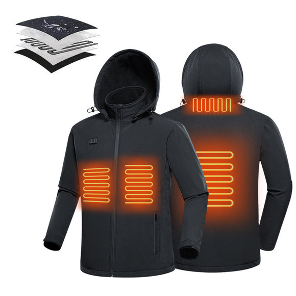 Chaqueta Térmica de Fibra de Carbono con Calefacción Eléctrica